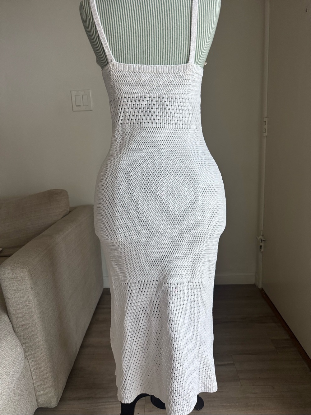 Wilfred White Crochet Knit Swim Coverup Dress - Picture 2 of 6